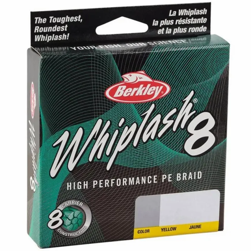Pike / Predator Berkley Line * Whiplash 8 Yellow Fishing Braid 300m