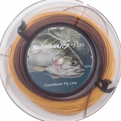 Fly Snowbee Fly Lines * XS Plus Countdown 3 Line Brown Light Tan