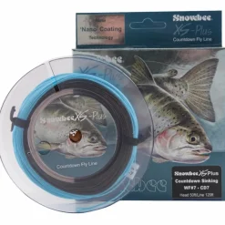 Fly Snowbee Fly Lines * XS Plus Countdown 7 Line Charcoal Deep Blue
